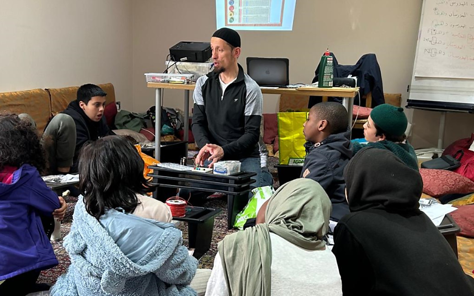 Students learning together